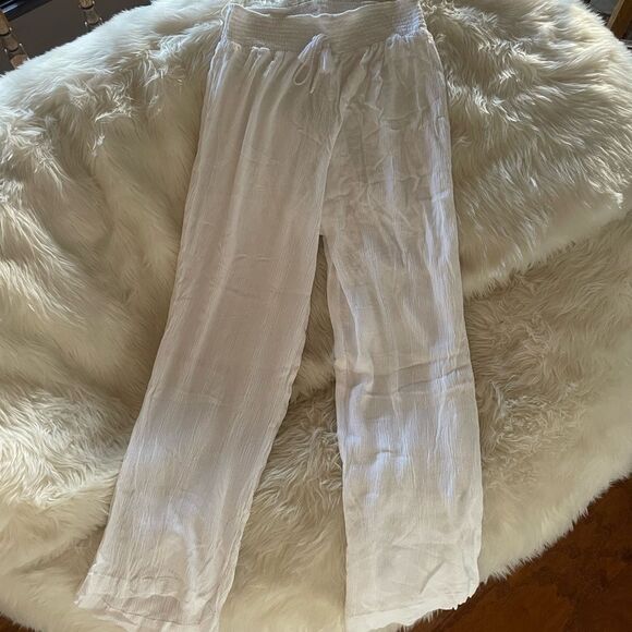 White coverup pants - Picture 2 of 4
